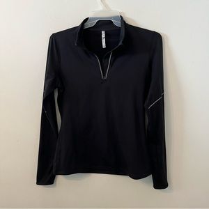Fabletics Black Pullover Performance Jacket Size L